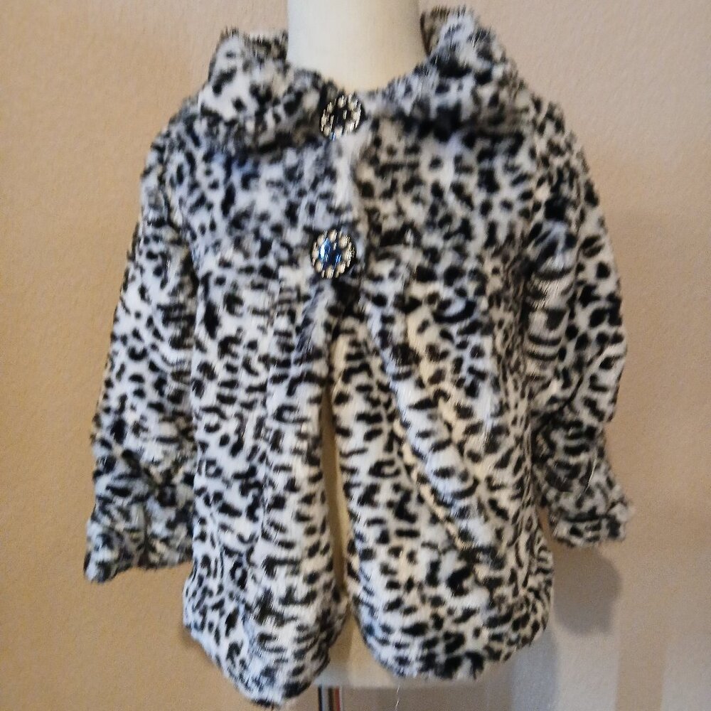 Toddler Girls Faux Fur Jacket Size 5